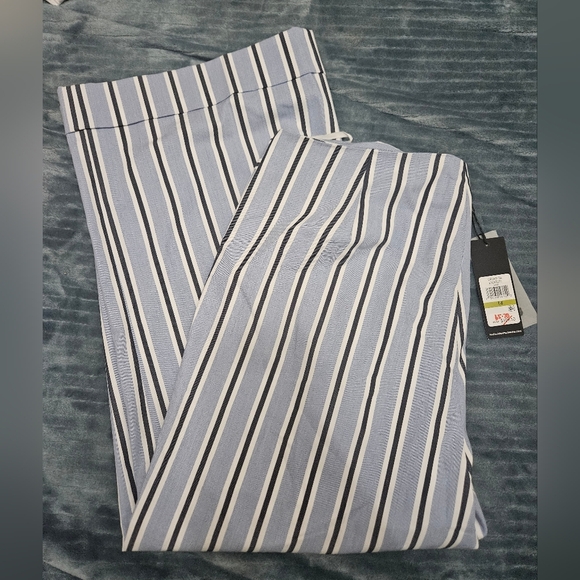 NWT! Karl Lagerfeld Striped Wide Leg Pants! - Picture 1 of 10